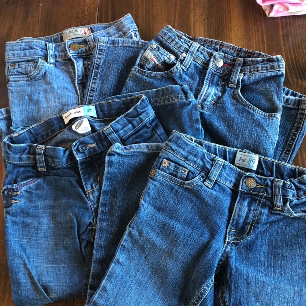 Lot of 4 size 4 denim